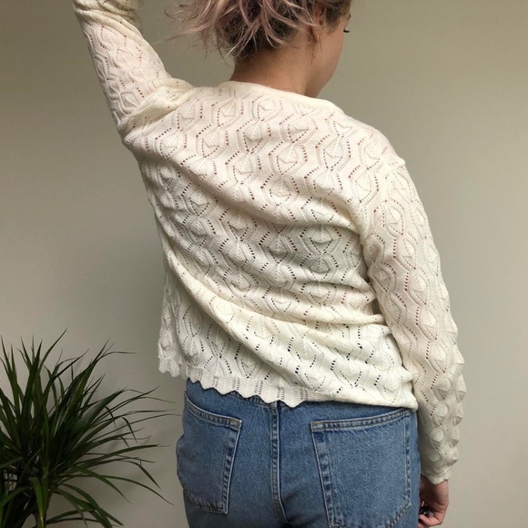 Vintage Crochet Cardigan Size S/M - Picture 4 of 4